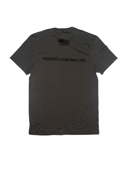 Military Green Triple 9 Nutrition Logo Short Sleeve