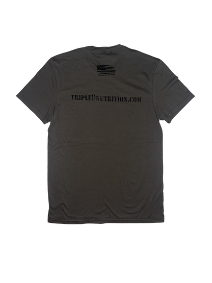Military Green Triple 9 Nutrition Logo Short Sleeve