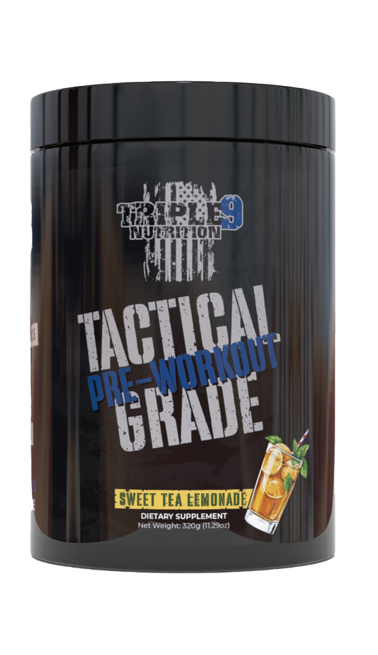 Triple 9 Nutrition’s brand new First Responder Pre-Workout in Sweet Tea Lemonade flavor boosts energy and combats extreme fatigue with the delicious taste of an Arnold Palmer.
