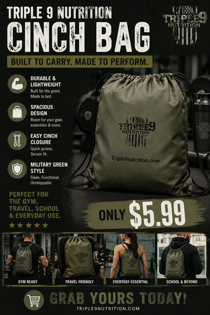 Military Green Draw String Bag